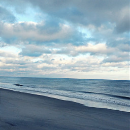 beautiful sky ocean clouds beach
